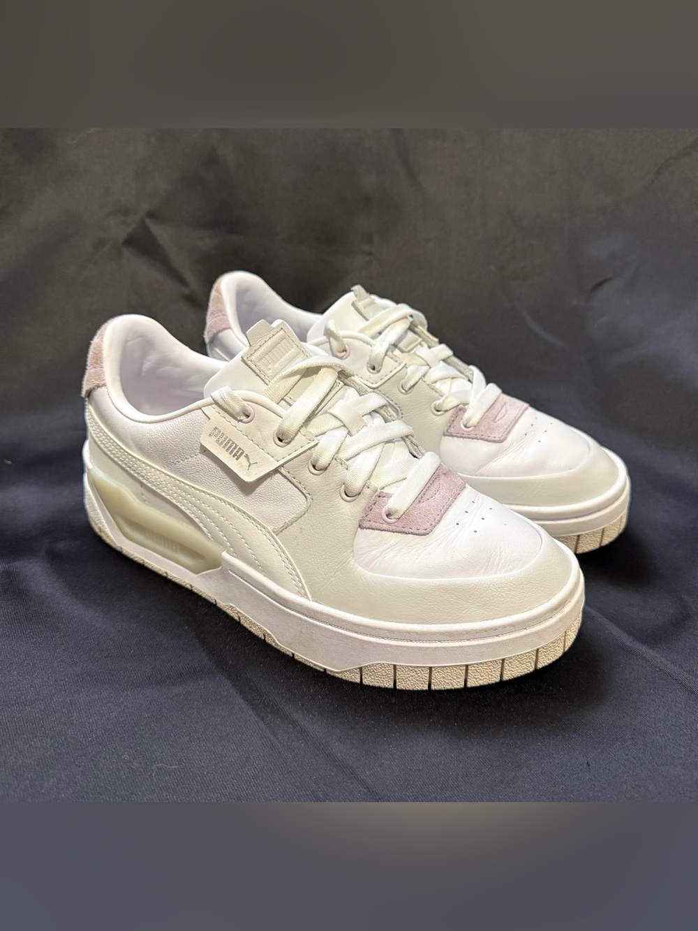 PUMA Cali Dream Women’s Shoe Sneakers White/Lt Gray/Purple Size 7